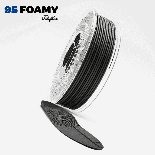 [95AFFOAMYBLA285750] FILAFLEX 95A FOAMY BLACK 2.85MM 750gr.