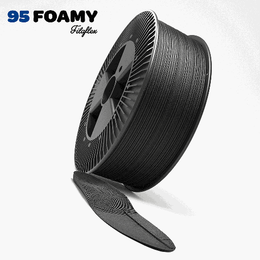 [95AFFOAMYBLA1753000] FILAFLEX 95A FOAMY BLACK 1.75MM 3kg